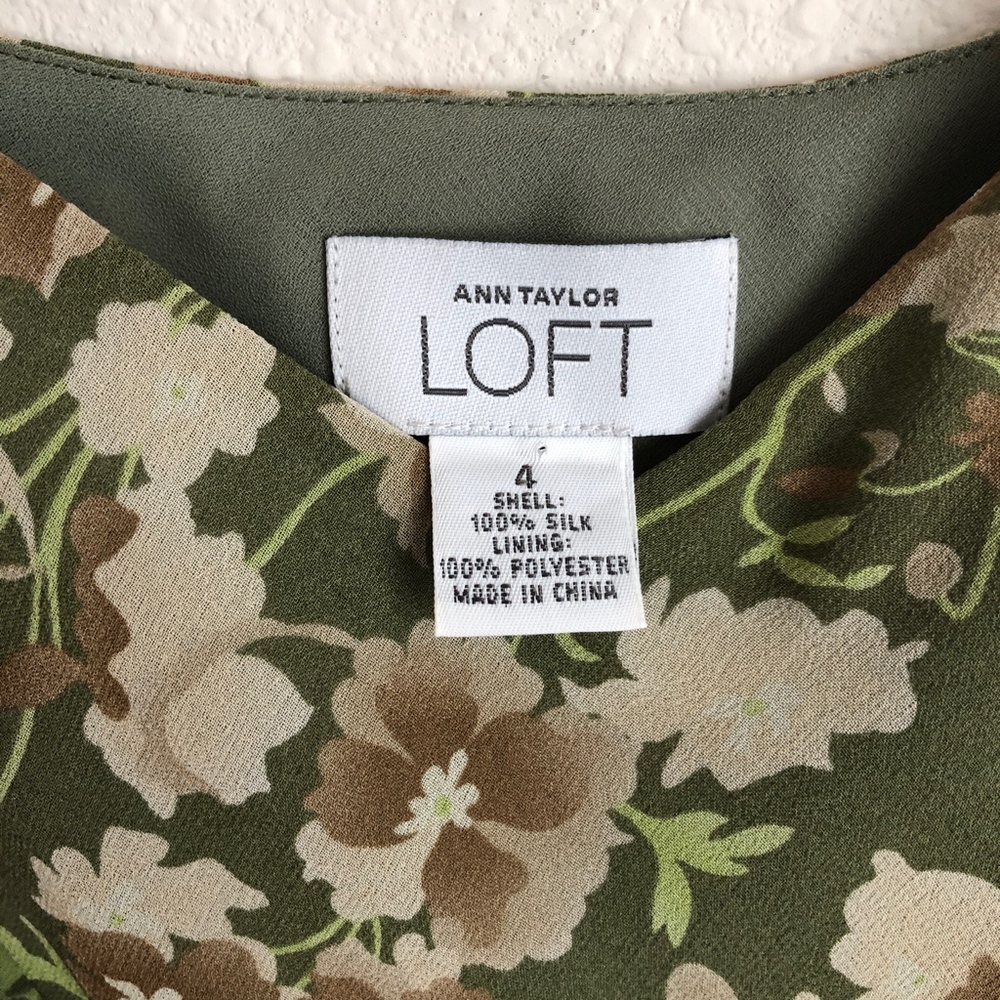 LOFT Silk Convertible Sash Tie Dress - Picture 6 of 8